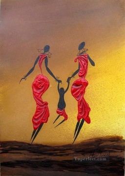 Naughty Swinger Afriqueine Peinture à l'huile
